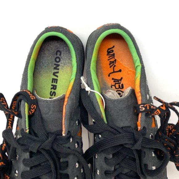Converse One Star A Burning Star Black Sneakers Suede Low Women's Size A01763C - Picture 8 of 10